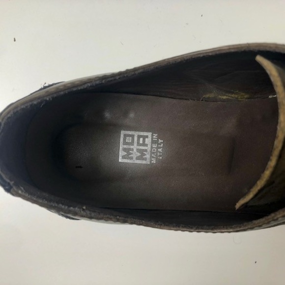 Moma Italian Leather Saddle Shoe - Picture 3 of 5